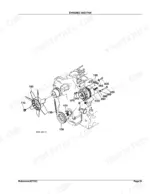 kubota-l2350dt-tractor-parts-catalog-electrical-parts-78.webp Kubota L2350DT exploded view diagram of the dynamo, cooling fan, pulley, and mounting hardware components.