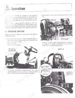 Kubota L245, L245DT operator manual page showing prestarting inspection, oil level, fuel tank, and radiator coolant checks.