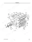 Kubota L2500DT crankcase exploded view diagram showing engine block, oil pump, and numbered component parts.