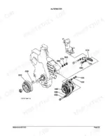kubota-l2500f-tractor-parts-catalog-electrical-parts-77.webp Kubota L2500F exploded view diagram of the alternator assembly, including pulley, mounting bracket, and hardware.