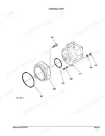 kubota-l2500f-tractor-parts-catalog-hydraulic-parts-168.webp Kubota L2500F hydraulic pump exploded view showing pump housing, O-rings, studs, bolts, and mounting hardware.