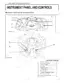 Kubota L2501 instrument panel and controls diagram showing gauges, switches, and indicator lamps with numbered key.