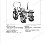 Kubota L2600, L3000 tractor features overview including engine, clutch, fuel tank, steering, and hitch specifications.
