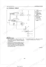 kubota-l2600-l3000-tractors-workshop-manual-hydraulic-296.webp Kubota L2600, L3000 hydraulic circuit diagram showing pump, relief valve, and oil flow components.