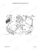 kubota-l2800dt-hst-tractor-parts-catalog-cab-parts-332.webp Kubota L2800DT/HST exploded view of hood bonnet front support assembly, including radiator and grille components.