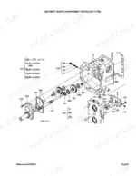 kubota-l2800dt-hst-tractor-parts-catalog-drivetrain-parts-148.webp Kubota L2800DT/HST exploded view diagram of the HST input shaft and component parts assembly.