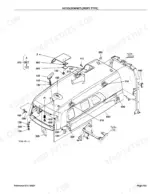 kubota-l3130dt-l3130gst-l3130hst-tractor-parts-catalog-cab-parts-429.webp Kubota L3130DT, L3130GST, L3130HST exploded view diagram of the ROPS type hood and bonnet assembly components.