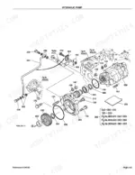 kubota-l3130dt-l3130gst-l3130hst-tractor-parts-catalog-hydraulic-parts-349.webp Kubota L3130DT, L3130GST, L3130HST hydraulic pump exploded view diagram showing gears, O-rings, and mounting hardware.