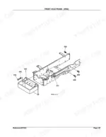 kubota-l3300dt-gst-tractor-parts-catalog-chassis-parts-239.webp Kubota L3300DT-GST exploded view diagram of the 4WD front axle frame and mounting hardware components.