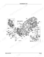 kubota-l3300dt-gst-tractor-parts-catalog-drivetrain-parts-120.webp Kubota L3300DT-GST exploded view diagram of the transmission case assembly with GST, mid-PTO, and creep speed options.