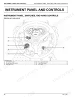 Kubota L3301, L3901 instrument panel diagram showing DPF, hazard, headlight, turn signal switches and key switch.