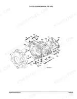 kubota-l3410dt-l3410gst-l3410hst-tractor-parts-catalog-drivetrain-parts-151.webp Kubota L3410DT, L3410GST, L3410HST exploded view diagram of the manual transmission type clutch housing assembly.