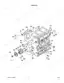 Kubota L3410DT, L3410GST, L3410HST crankcase exploded view diagram showing engine block, oil pump, and components.