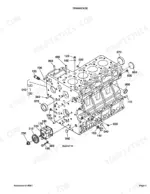 kubota-l3710dt-l3710gst-l3710hst-tractor-parts-catalog-engine-parts-8.webp Kubota L3710DT, L3710GST, L3710HST crankcase exploded view diagram showing engine block and oil pump components.