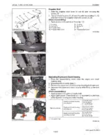 Kubota L39, TL1000, BT1000 propeller shaft removal and engine to clutch housing separation procedures and torque specs.