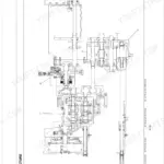 Kubota L4400HST transmission structure diagram showing hydrostatic, PTO clutch, range gear, and front wheel drive sections.