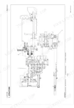 kubota-l4400hst-tractor-workshop-manual-9y111-02081-exploded-view-32.webp Kubota L4400HST transmission structure diagram showing hydrostatic, PTO clutch, range gear, and front wheel drive sections.