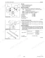 Kubota L45, TL1000A, BT1000A engine timing gear, camshaft, and balancer shaft removal and torque specifications.