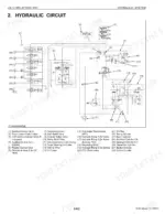 Kubota L45, TL1000A, BT1000A hydraulic circuit diagram showing valves, pumps, cylinders, and transmission components.