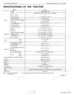 Kubota L45, TL1000A, BT1000A tractor specifications table including engine, capacities, dimensions, and drivetrain data.