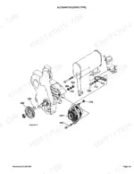 kubota-l4610dt-hst-tractor-parts-catalog-electrical-parts-85.webp Kubota L4610DT-HST exploded view diagram of ROPS type alternator, pulley, and mounting hardware components.