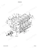 kubota-l4610dt-hst-tractor-parts-catalog-engine-parts-6.webp Kubota L4610DT-HST exploded view diagram of the engine crankcase assembly with numbered components.