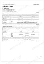 kubota-la1301-to-la1601s-front-loader-workshop-manual-9y011-17011-specs-10.webp Kubota LA1301, LA1301S-1, LA1601, LA1601S loader specifications table including lift capacity, cylinder bore, and stroke.