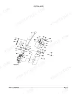 Kubota LA211 exploded view diagram of the control lever assembly, showing linkage, mounting hardware, and valve connections.