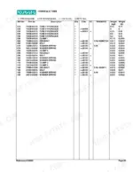 Kubota LA211 parts list for hydraulic tubes, clamps, bolts, and washers with serial number interchangeability data.