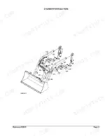 Kubota LA211 exploded view diagram of loader cylinder and hydraulic hose routing components.