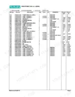 Kubota LA211 parts list table for Main Frame components, labels, bolts, and pins with part numbers and weights.