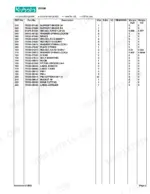 Kubota LA300 parts list table for boom assembly, including braces, bolts, pins, and labels with part numbers and weights.