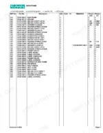 Kubota LA300 parts list for main frame, including sub frame, bolts, washers, connectors, and labels.