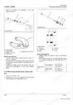 kubota-la344au-front-loader-workshop-manual-9y111-18210-exploded-view-85.webp Kubota LA344AU front loader cylinder disassembly, assembly procedures, exploded view diagrams, and piston nut torque table.