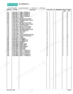 Kubota LA350 parts list table for oil pressure hydraulic tubes, clamps, bolts, and cylinders with reference numbers.