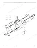 kubota-la402-loader-parts-catalog-control-valve-component-parts-17.webp Kubota LA402 control valve exploded view showing internal spools, springs, seals, and housing components.