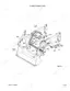 Kubota LA403 exploded view diagram of loader hydraulic cylinders, hoses, and fittings for the bucket and lift arms.