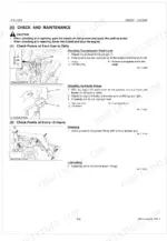 Kubota LA403 maintenance manual: daily transmission fluid, hydraulic hose inspection, and 10-hour greasing procedures.