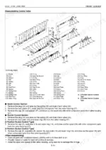 kubota-la513-la723-la853-front-loader-workshop-manual-97897-17130-exploded-view-31.webp Kubota LA513, LA723, LA853 exploded view of control valve disassembly, parts list, and removal procedures.