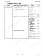Kubota LA525, LA765 troubleshooting table for front loader boom does not rise symptoms, causes, and repair procedures.