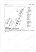 kubota-la703-front-loader-workshop-manual-9y011-17261-exploded-view-38.webp Kubota LA703 exploded view diagram and disassembly procedure for the front loader control valve assembly.
