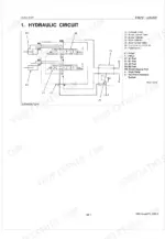 kubota-la703-front-loader-workshop-manual-9y011-17261-hydraulic-15.webp Kubota LA703 hydraulic circuit diagram showing control valve, boom and bucket cylinders, and relief valve components.