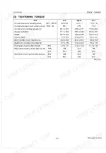 kubota-la703-front-loader-workshop-manual-9y011-17261-torque-32.webp Kubota LA703 front loader tightening torque specification table for control valves, cylinders, and mounting hardware.