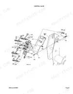 kubota-la703-tractor-loader-parts-catalog-hydraulic-parts-12.webp Kubota LA703 exploded view diagram of the control valve assembly, mounting bracket, and hydraulic fittings.