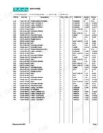 kubota-la703-tractor-loader-parts-catalog-parts-list-5.webp Kubota LA703 parts list for main frame components, including labels, bolts, nuts, and washers with part numbers and weights.