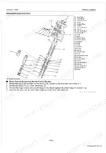 kubota-la714au-c-front-loader-workshop-manual-9y111-07800-exploded-view-54.webp Kubota LA714AU-C exploded view diagram and disassembly procedure for the front loader control valve assembly.