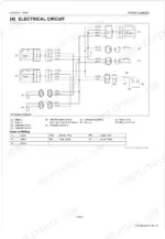 kubota-la714au-c-front-loader-workshop-manual-9y111-07800-wiring-41.webp Kubota LA714AU-C electrical circuit wiring diagram showing relays, solenoid valves, switches, fuse, and battery.