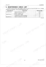kubota-la844-front-loader-workshop-manual-9y111-01680-maintenance-20.webp Kubota LA844 maintenance checklist table showing daily, 10-hour, and 50-hour service intervals and check points.