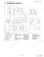 kubota-m100x-to-m135x-tractor-service-manual-9y111-02690-hydraulic-415.webp Kubota M100X, M110X, M126X, M135X hydraulic circuit diagram showing pumps, valves, and clutch control components.