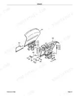 kubota-m4050-tractor-parts-catalog-chassis-parts-178.webp Kubota M4050 exploded view diagram of tractor fender assembly, including mounting brackets, bolts, and side panels.